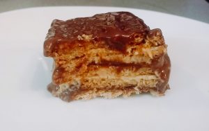 receta de tarta de galleta chocolate y flan